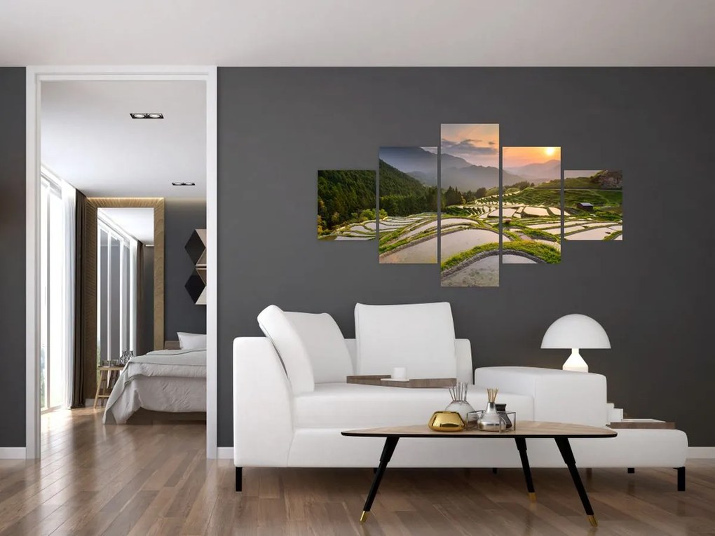 Obraz - Tarasy ryżowe (125x70 cm)