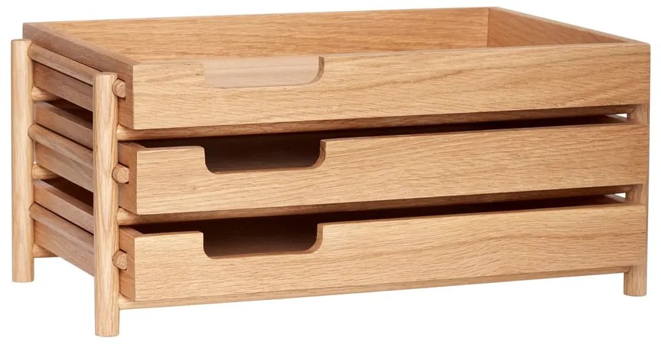 Drewniany organizer na dokumenty Note – Hübsch