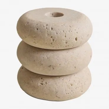 Świecznik Z Żywicy Fernes Kremowa - Sklum