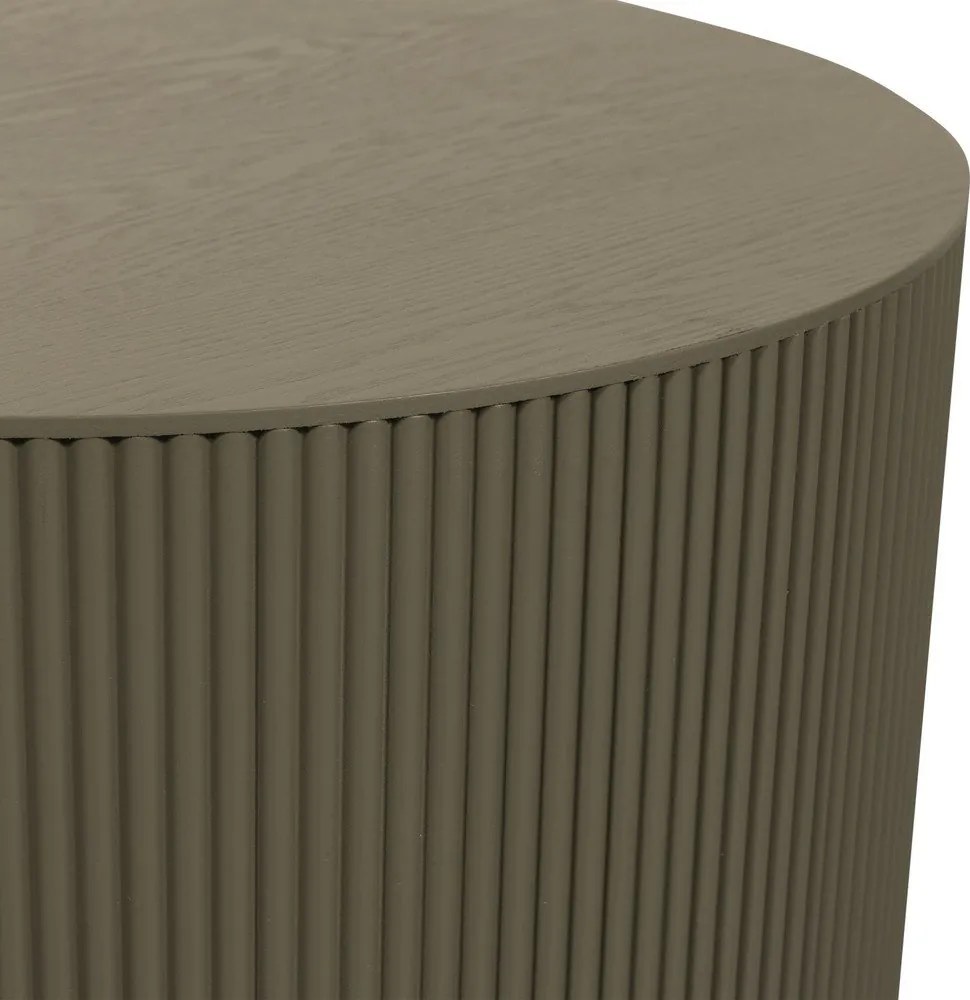 Okrągły stolik w kolorze khaki ø 60 cm Sanne – WOOOD