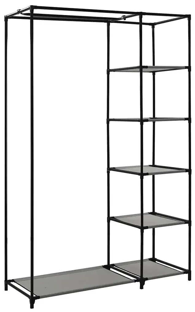 Grafitowa Szafa Tekstylna Na Ubrania T4-L36