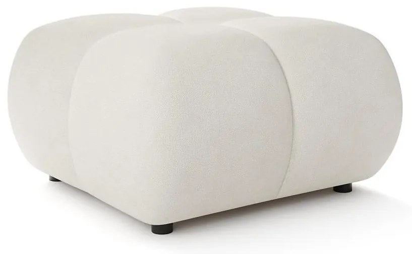 Tapicerowany puf ALMADA 72x72 cm beżowy