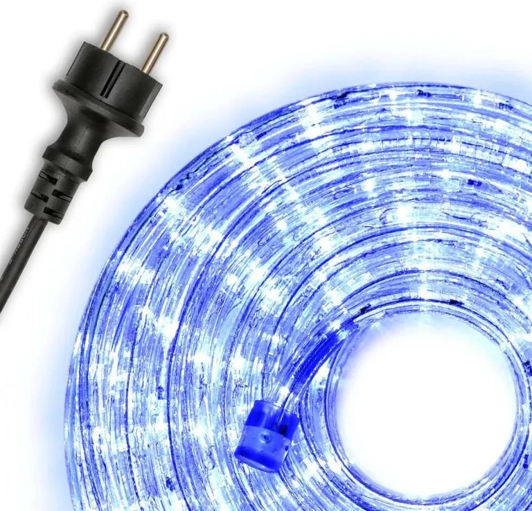 LED świetlny kabel - 240 diod, 10 m, niebieski