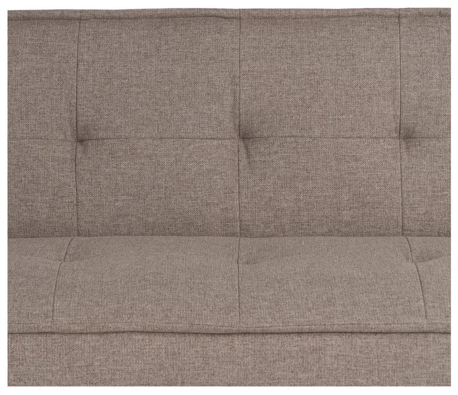 Szarobeżowa rozkładana sofa z tkaniny szenilowej 181 cm – Ixia