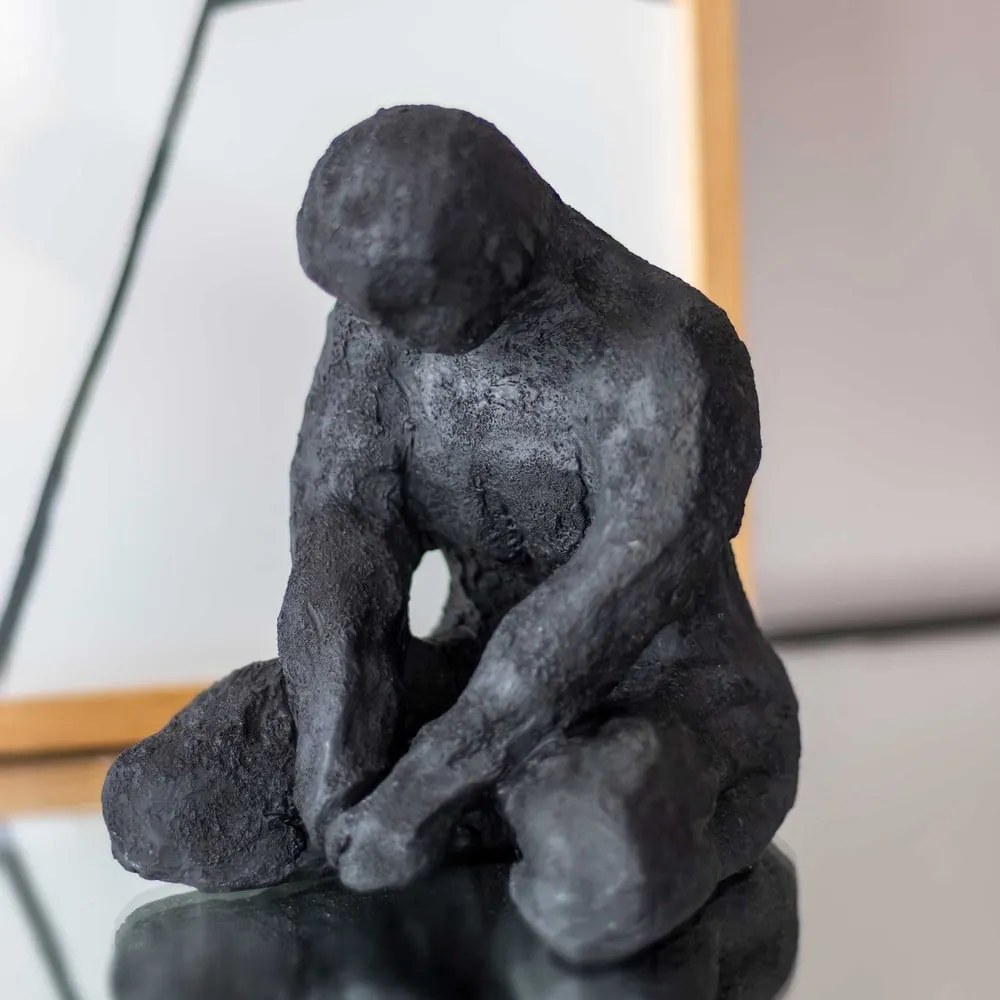 Figurka z żywicy polimerowej (wysokość 15 cm) Meditating Man – Mette Ditmer Denmark