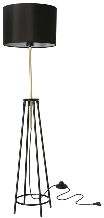Czarno złota lampa podłogowa - K210-Mikel