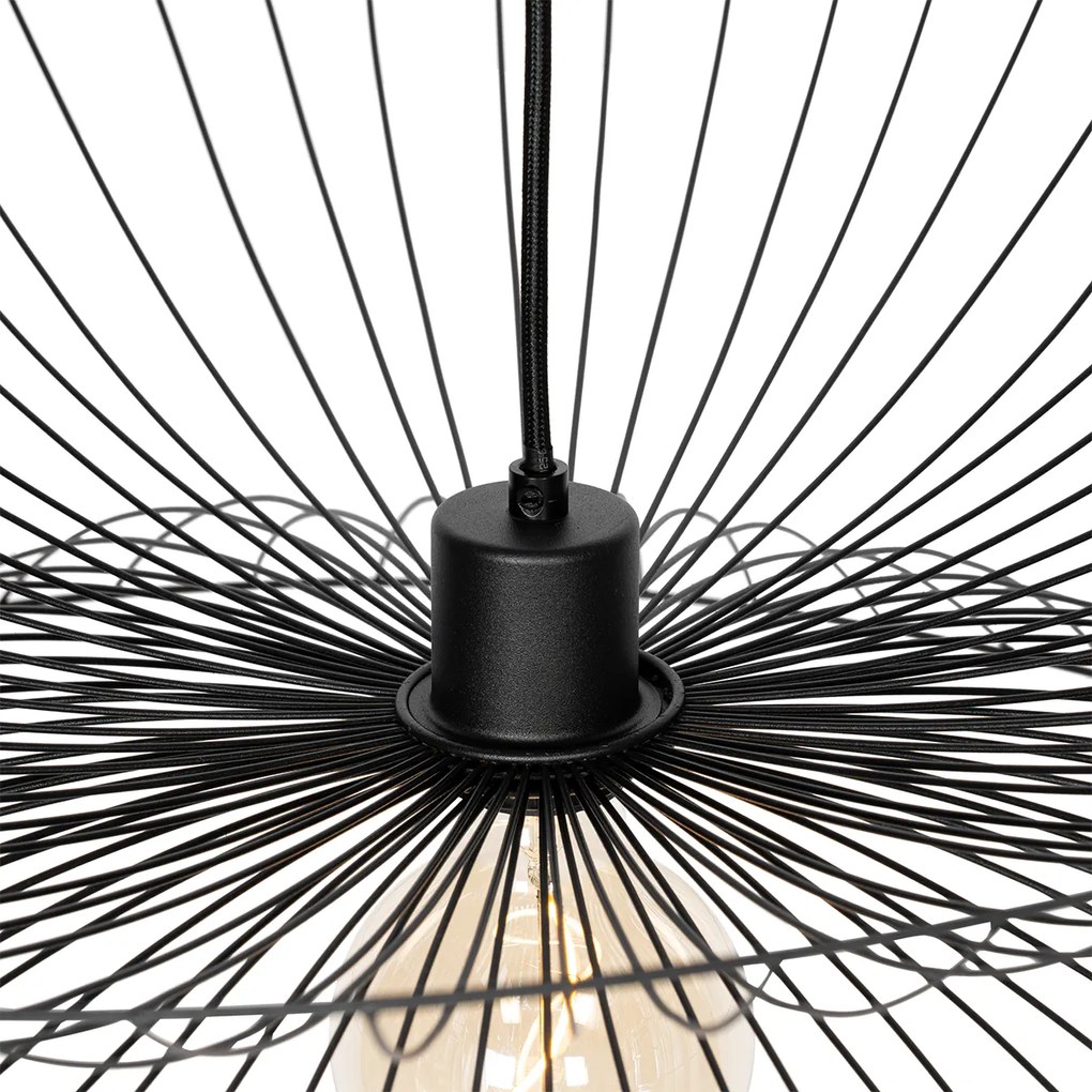 Designerska lampa wisząca czarna 66cm - PuaDesignerski Oswietlenie wewnetrzne