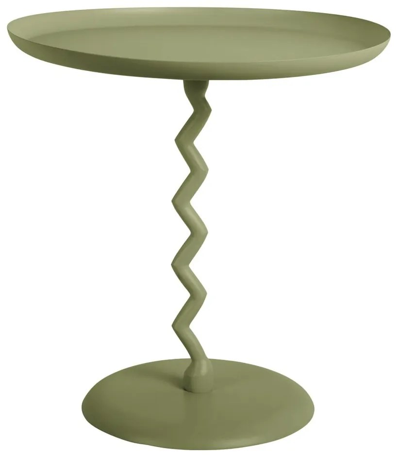 Metalowy okrągły stolik ø 40 cm Zig Zag – Leitmotiv