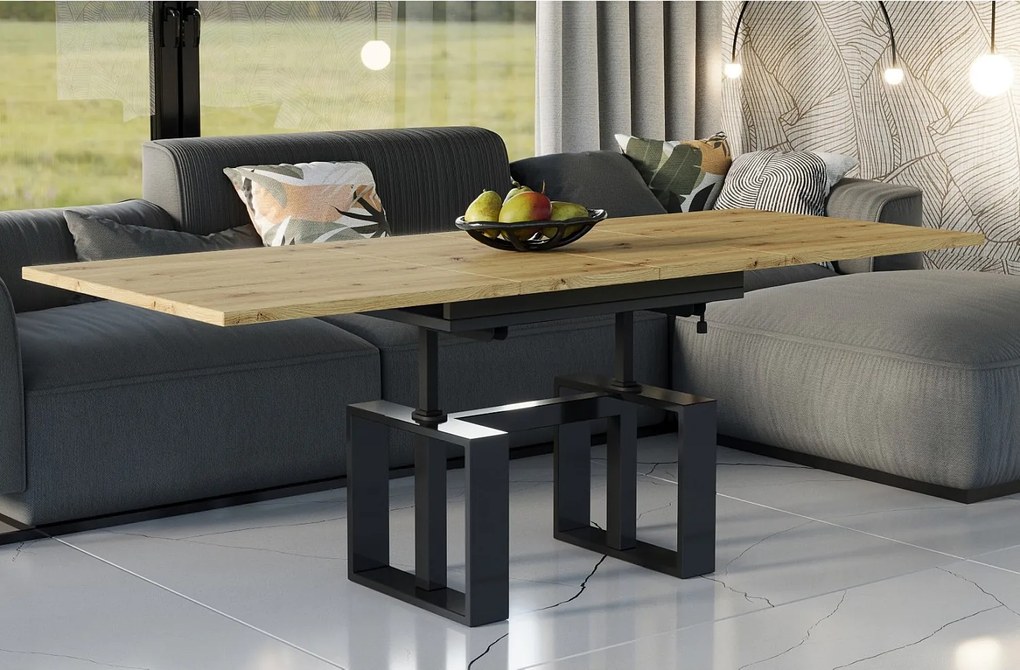 Ława rozkładana podnoszona EMPOLI 110(170)x65 dąb artisan