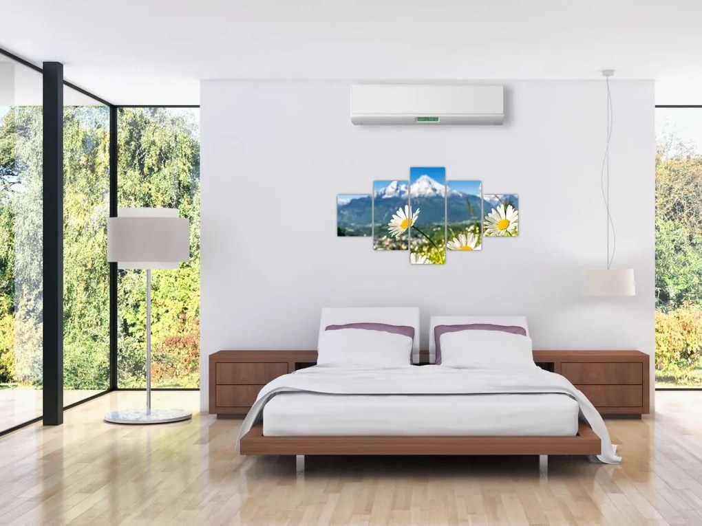 Obraz - Wiosna w Alpach (125x70 cm)