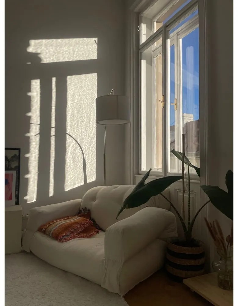 Rozkładany fotel z lnianym obiciem Karup Design Hippo Linen