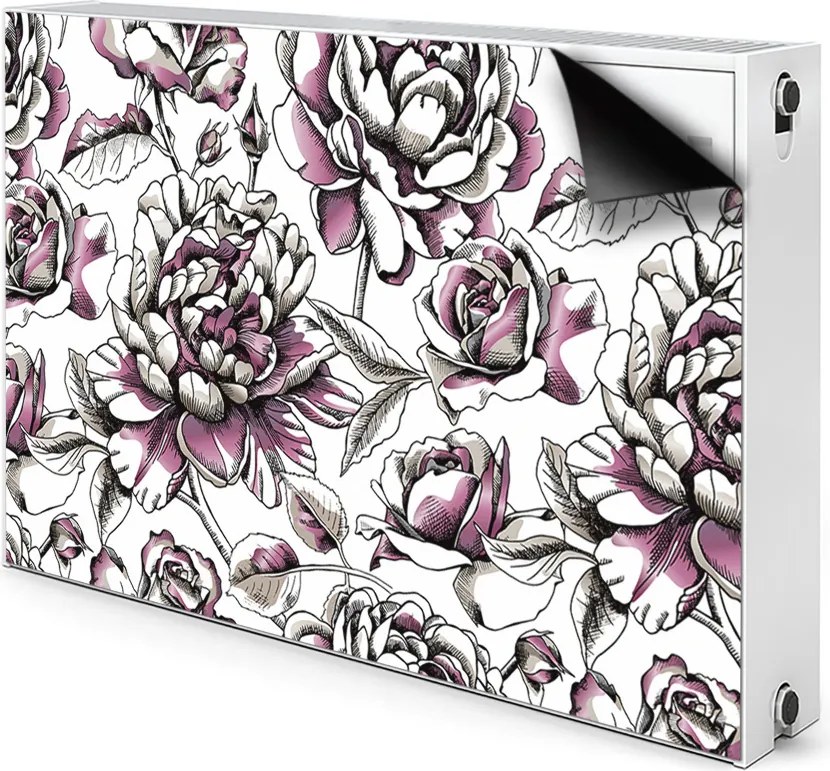 Mata dekoracyjna grzejnikowa Róże