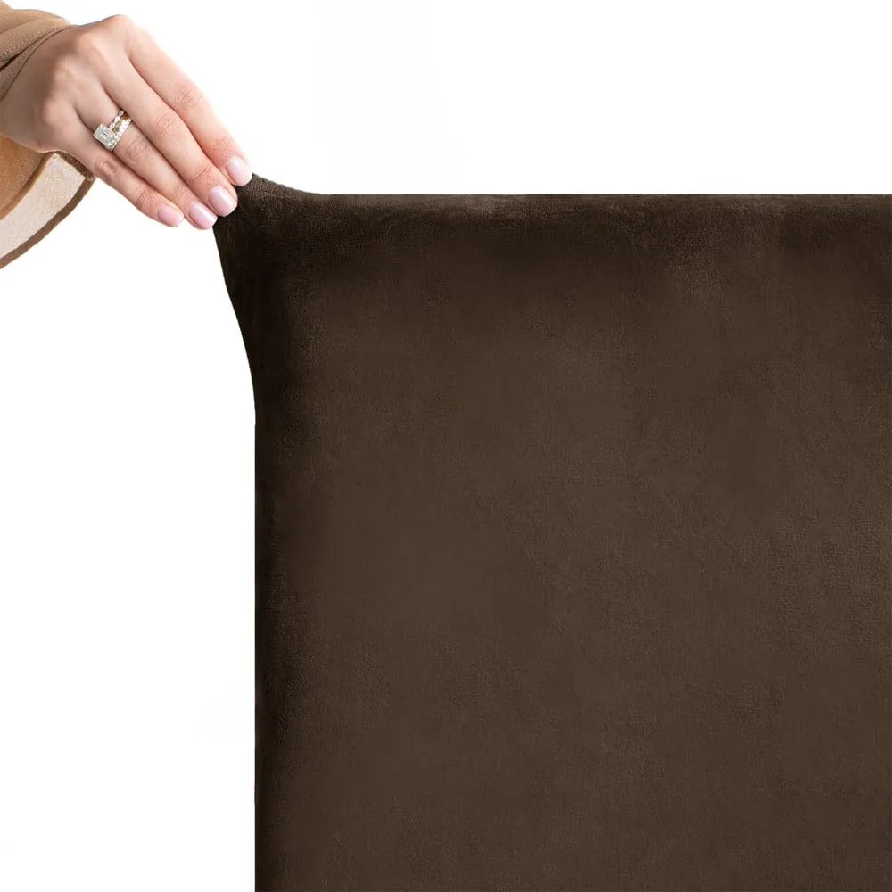 Brązowe elastyczne pokrowce na krzesło zestaw 4 szt. 48 cm Sento – Restilo
