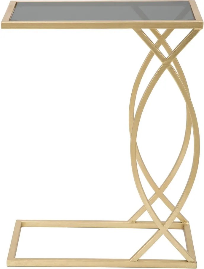 Stolik ze szklanym blatem 25.5x45.5 cm Glam – Mauro Ferretti