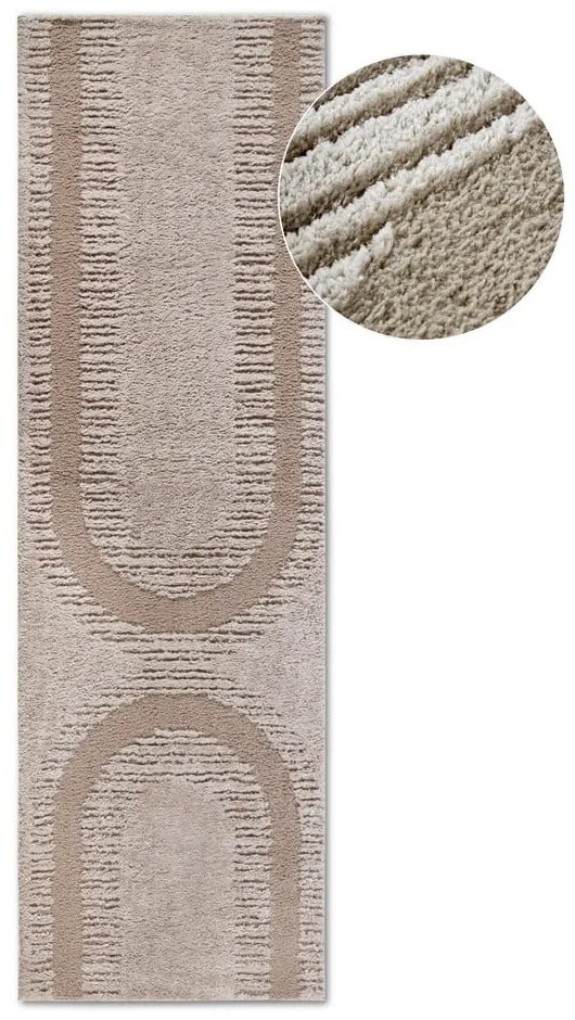 Beżowy chodnik 80x240 cm Bartoux Beige – Elle Decoration