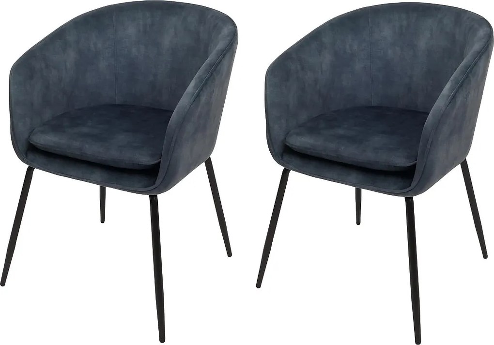 Krzesło do jadalni MCW-O28 (zestaw 2 sztuk),  niebieski