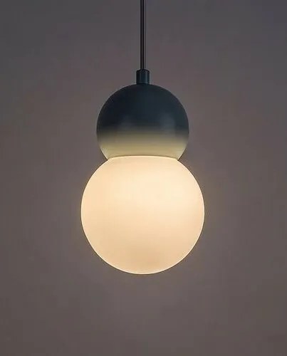 Rabalux 72279 lampa wisząca z metalu i szkła Gellia, niebieski