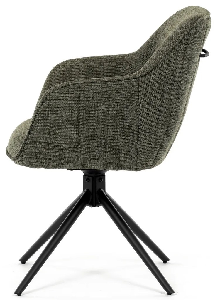 Zestaw krzeseł obiadowych z mechanizmem zwrotnymHC-536 GRN2, 2 szt.
