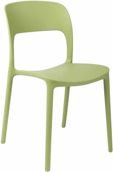 Limonkowe minimalistyczne krzesło B3-Z15