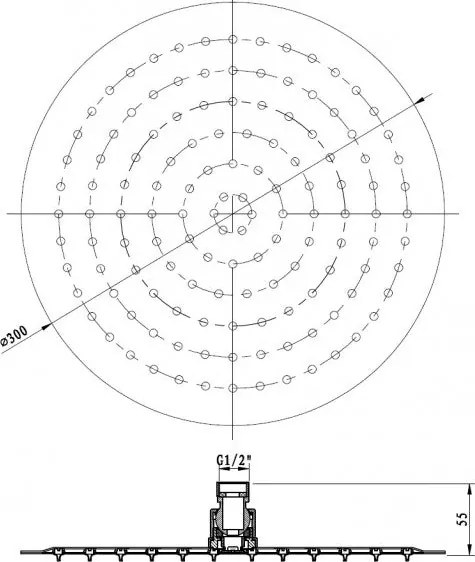 Okrągła deszczownica XXL DPG2019
