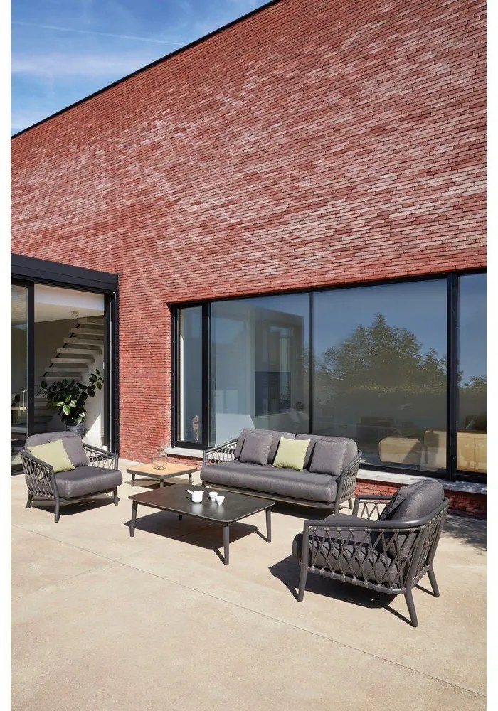 Ciemnoszara sofa ogrodowa Diamond – Diphano