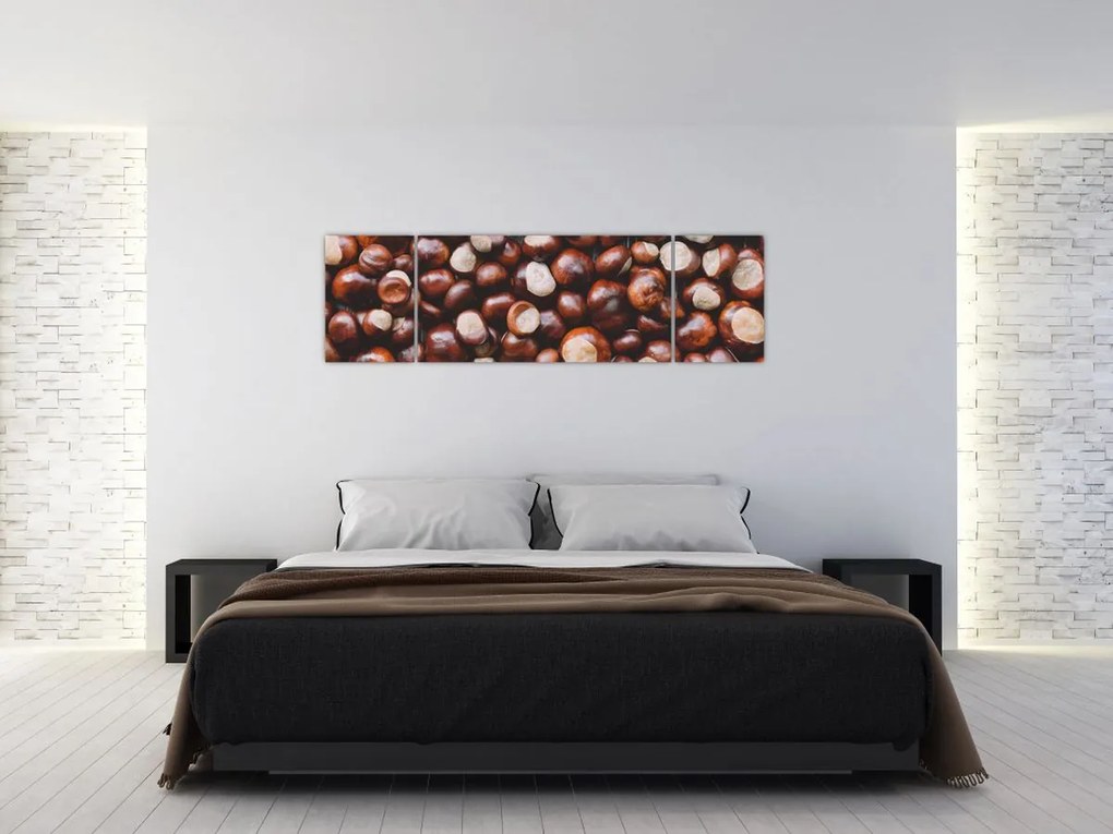 Obraz - Dojrzałe kasztany (170x50 cm)