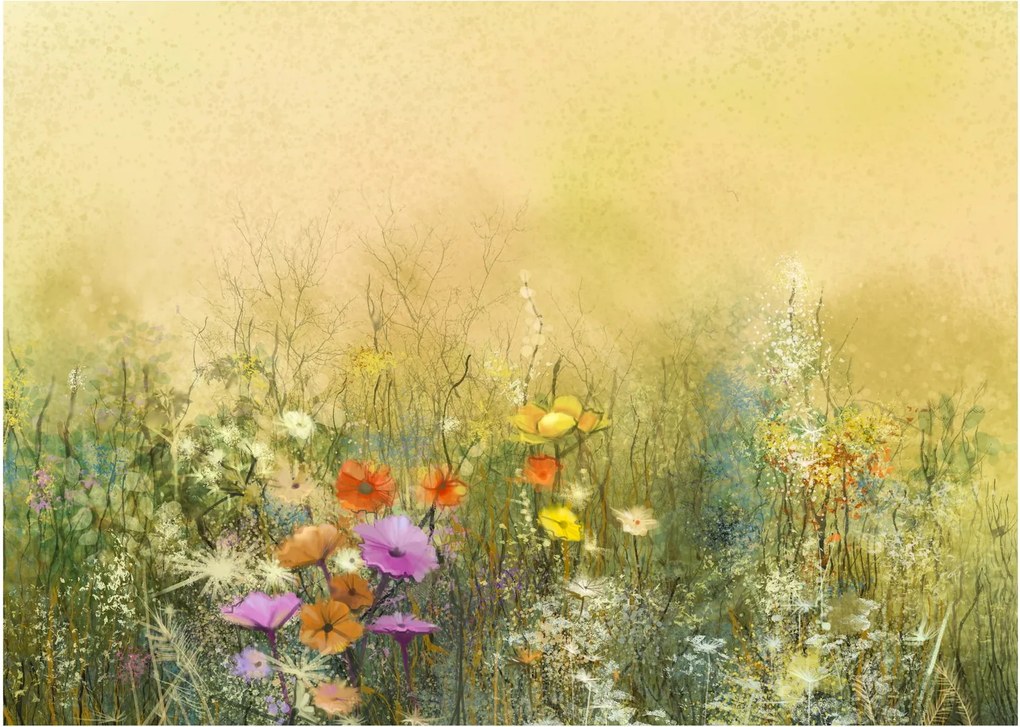 Obraz - Malowana łąka (70x50 cm)