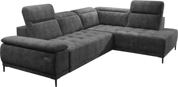 Narożnik FOCUS L z elektryczną regulacją w tkaninie SALVADOR 15 WERSAL