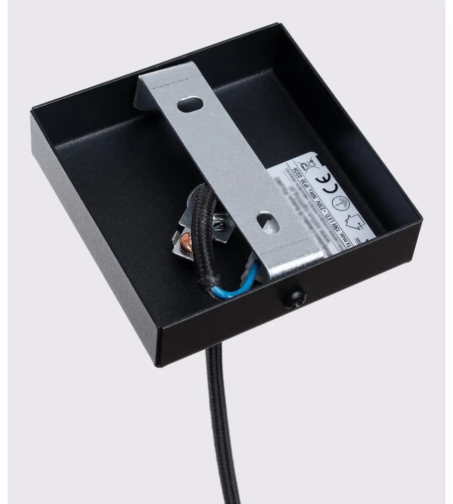 Czarna lampa wisząca Gleam – Sollux