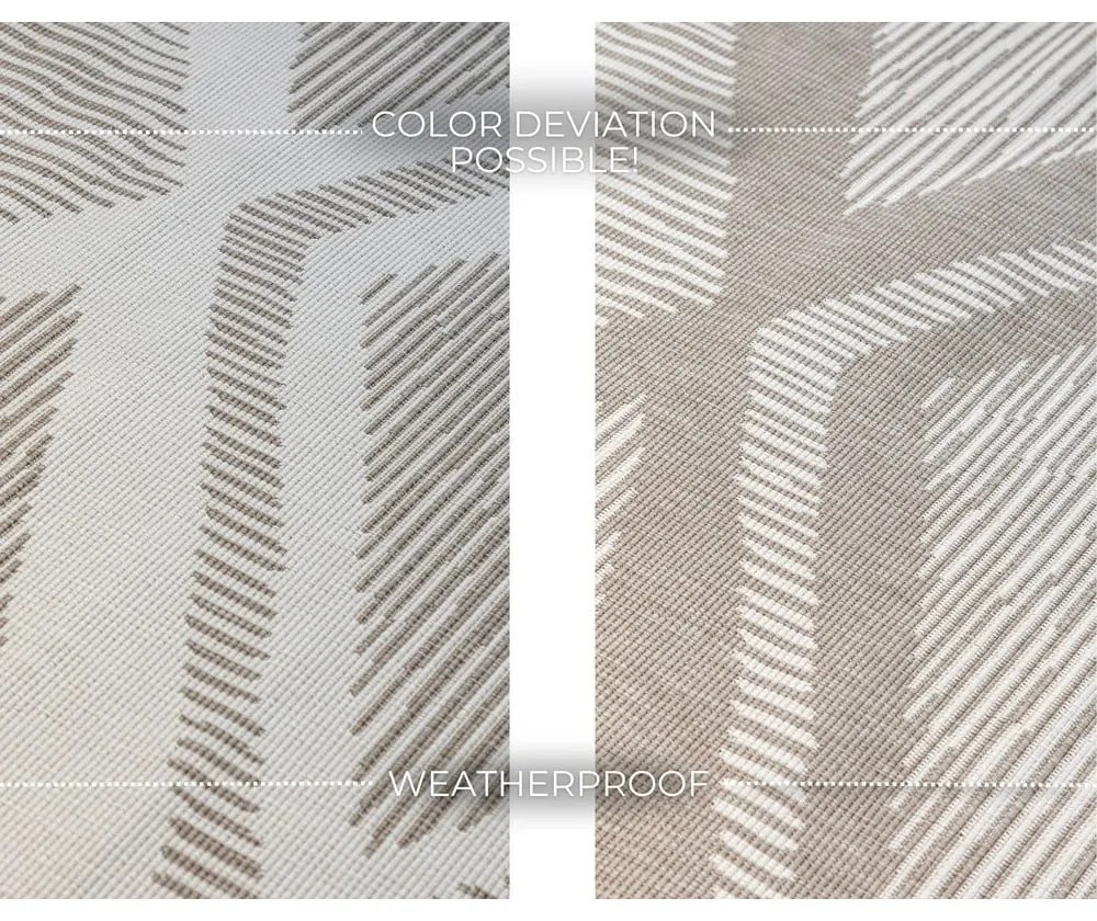 Brązowo-kremowy dywan odpowiedni na zewnątrz 120x170 cm Gemini – Elle Decoration