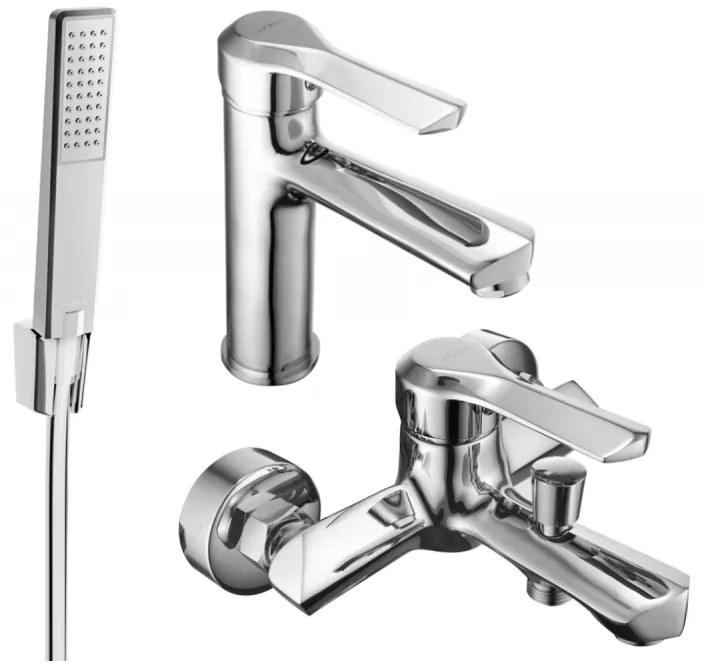 Mexen Sabre R72 zestaw wannowy, chrom - 72103R72-00