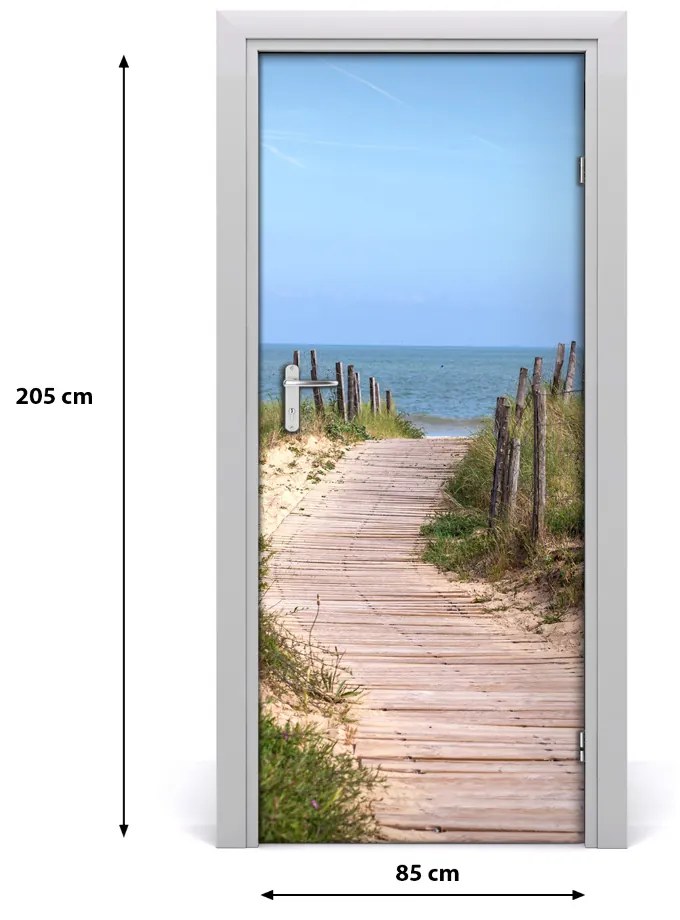 Naklejka fototapeta na drzwi Ścieżka na plażę