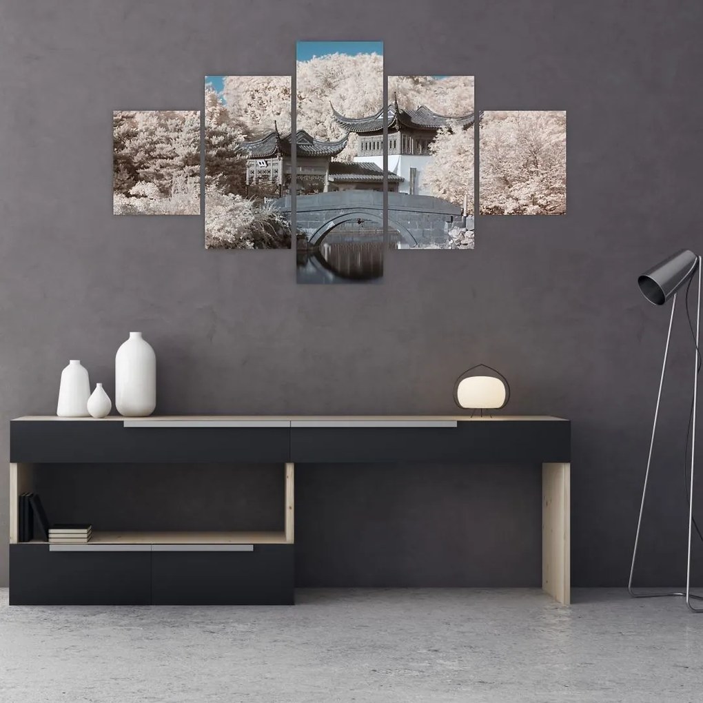 Obraz - Kwitnące drzewa w Azji (125x70 cm)