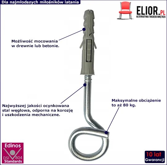 Haki do zawieszenia huśtawki S3-W87