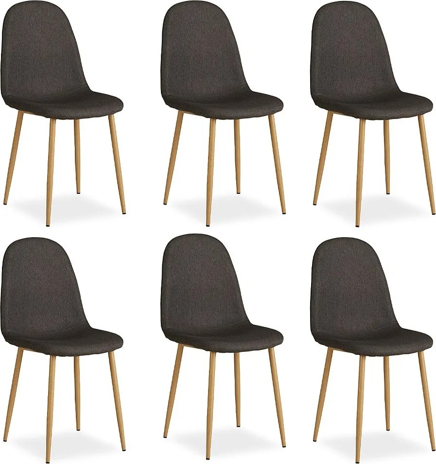 Krzesło jadalniane 44x88x45,5 cm antracyt Eames