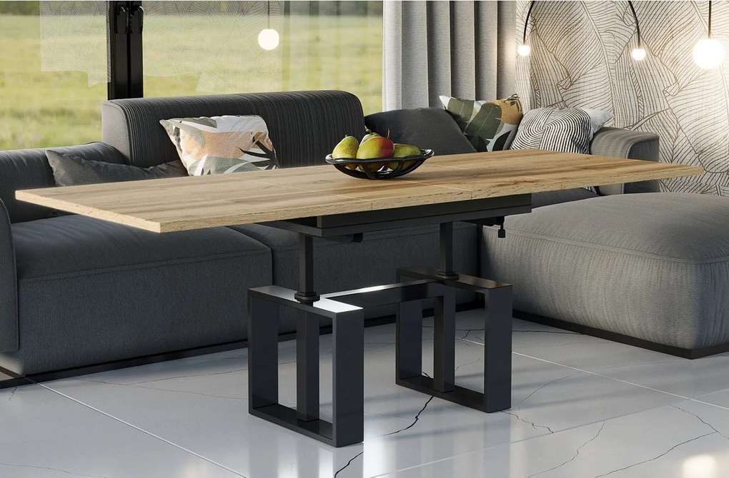 Ława rozkładana podnoszona EMPOLI 110(170)x65 dąb wotan