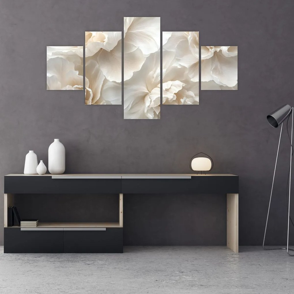 Obraz - Delikatne piwonie (125x70 cm)