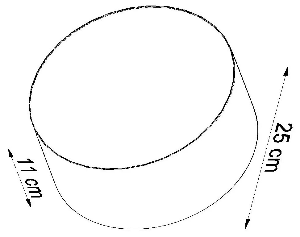 Biały minimalistyczny plafon - EX507 R9-S76