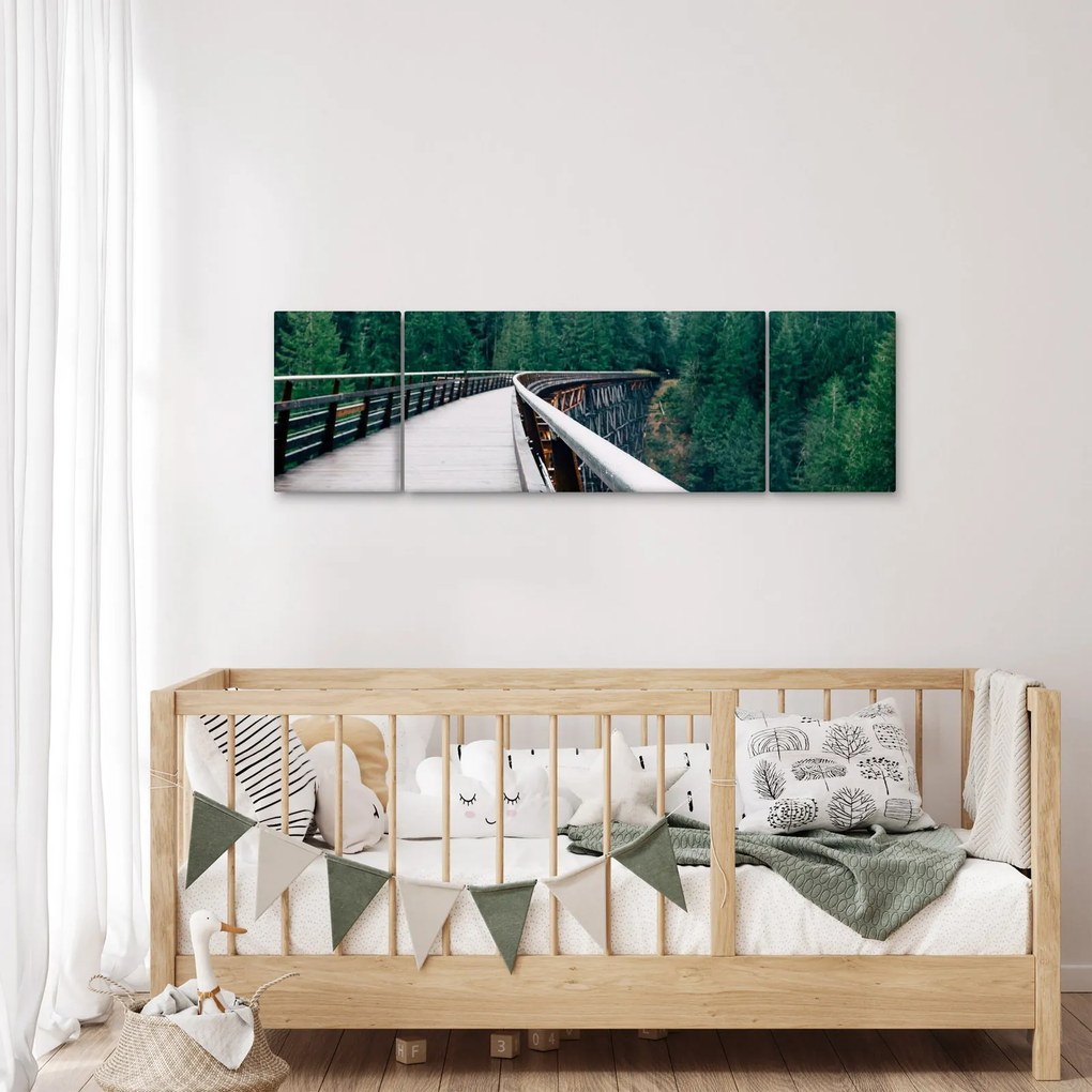 Obraz - Most do wierzchołków drzew (170x50 cm)
