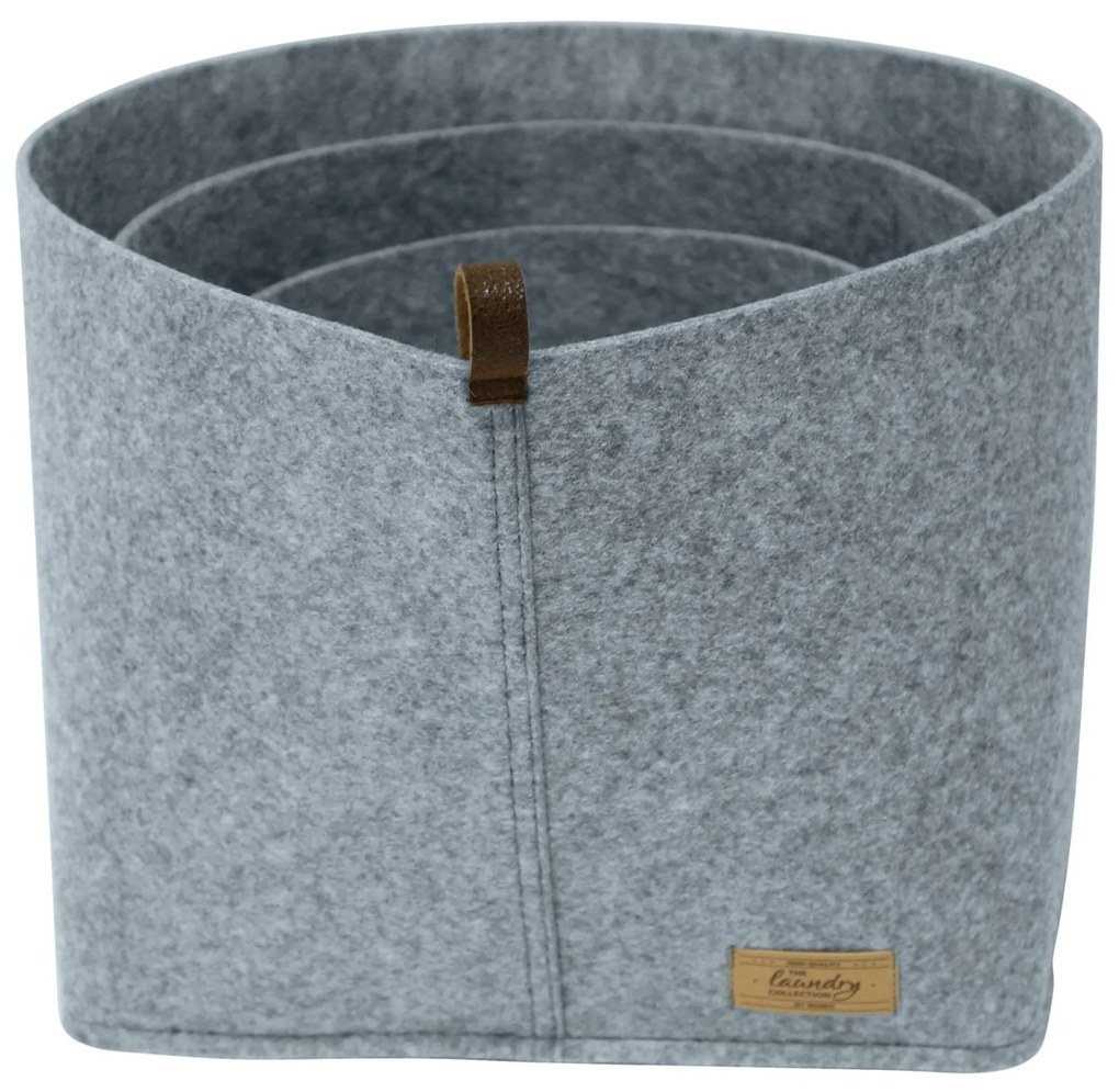 Organizer na kosmetyki i drobne przedmioty FELI, z imitacji filcu, 24 x 16 x 16 cm, WENKO