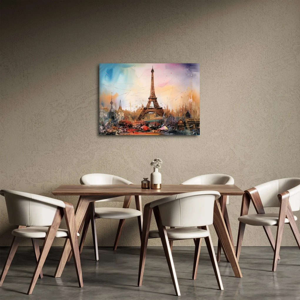 Obraz - Obraz wieży Eiffla (70x50 cm)