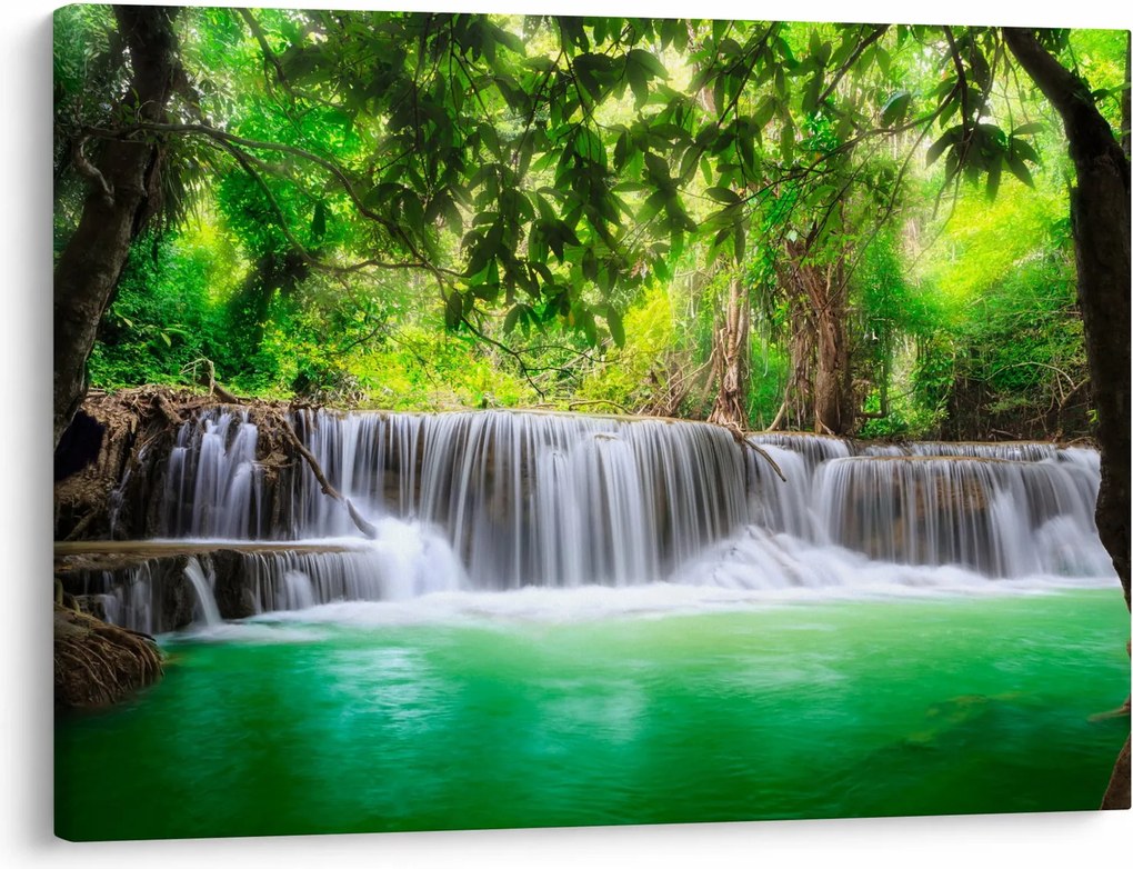 Obraz wodospadu w Kanchanaburi, Tajlandia (70x50 cm)