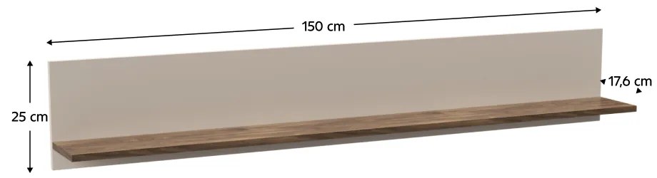 Półka EYCO 150, jasnobeżowa