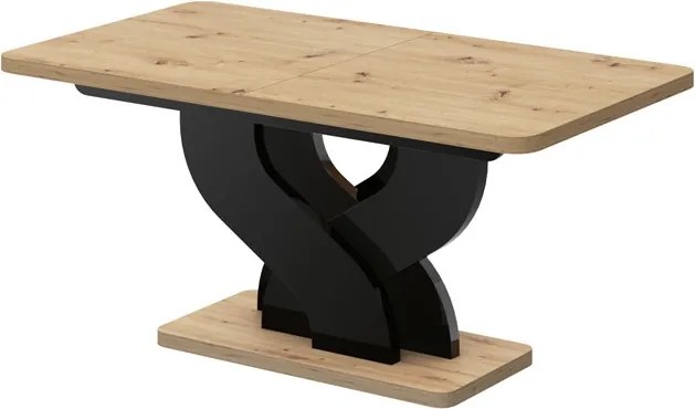 Rozkładany stół do jadalni Bellissima Hubertus dąb / połysk