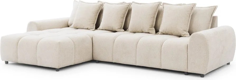 Beżowy narożnik (lewostronny/z szezlongiem) Albane – Ropez