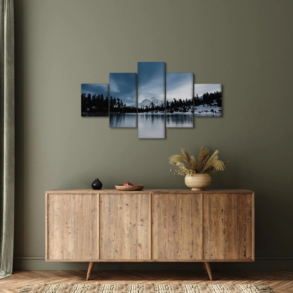 Obraz - Na zamarzniętym jeziorze (125x70 cm)