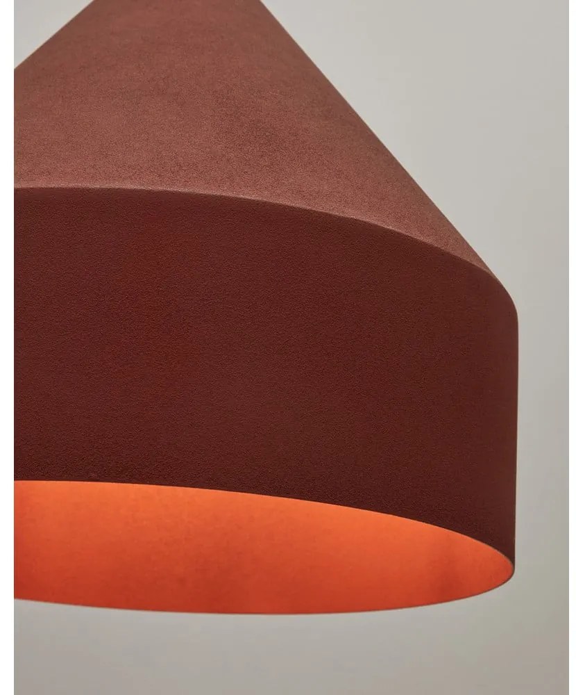 Lampa wisząca w kolorze terakoty z metalowym kloszem ø 30 cm Peralta – Kave Home
