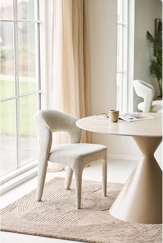 Okrągły stół z ceramicznym blatem ø 120 cm Annecy – House Nordic