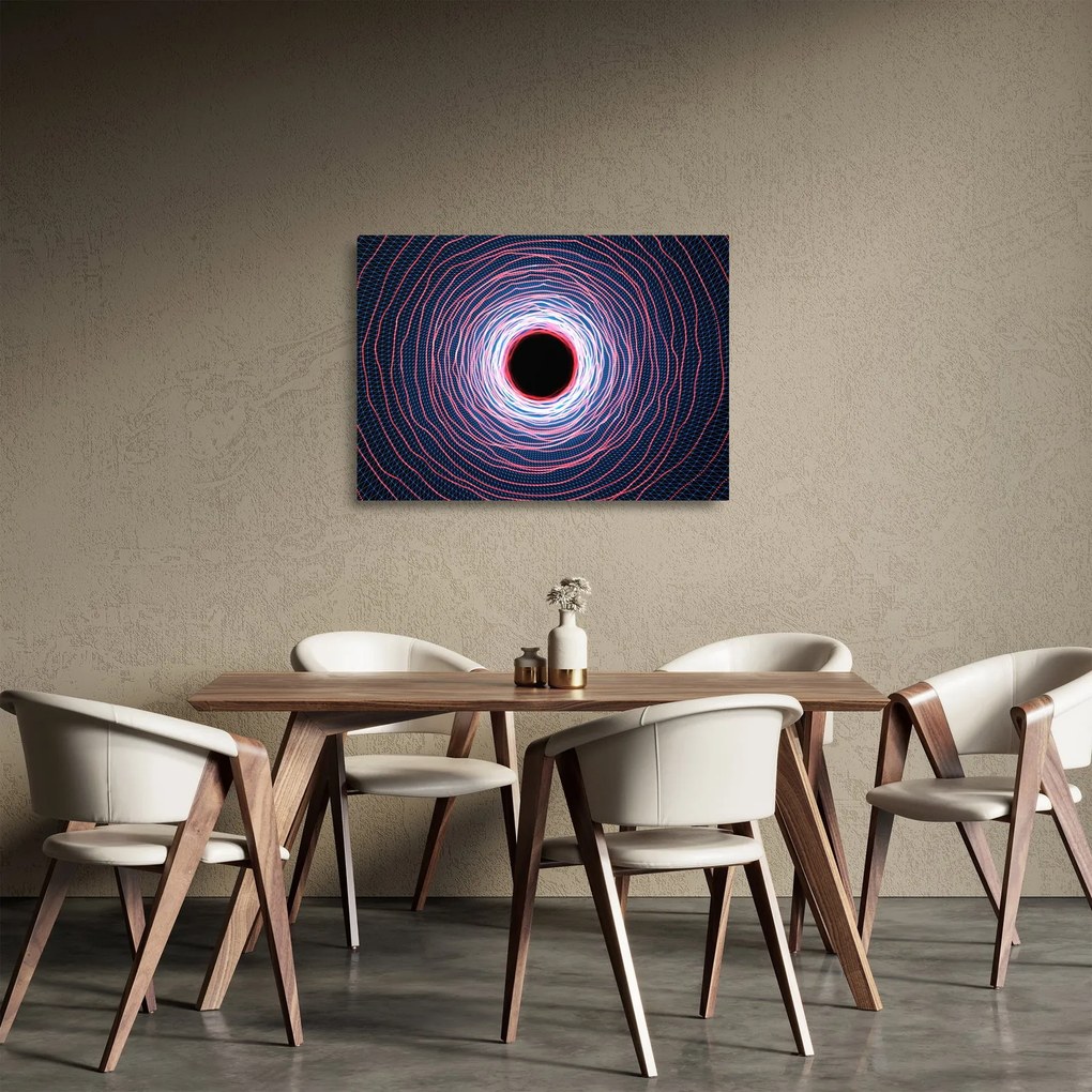 Obraz na szkle abstrakcji koła (70x50 cm)