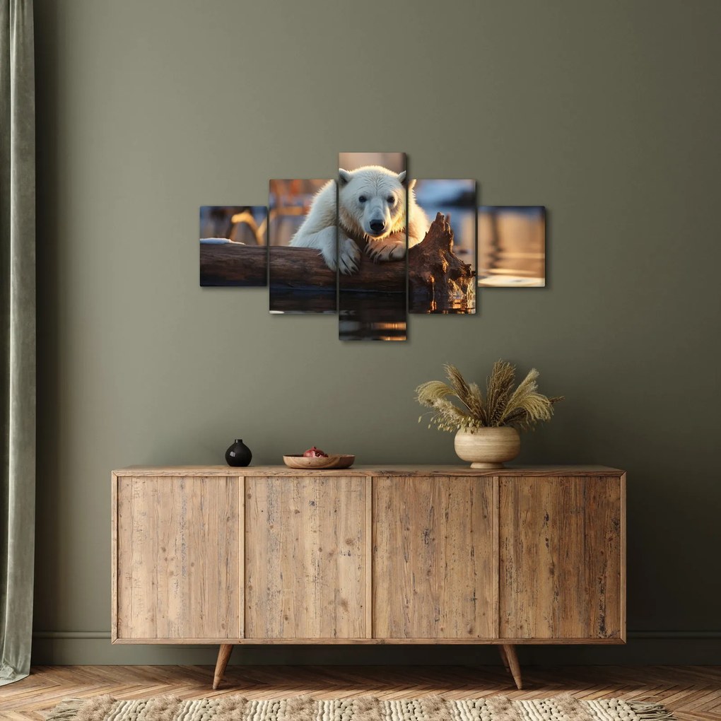 Obraz - Niedźwiedź polarny (125x70 cm)
